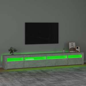 TV skříňka s LED osvětlením betonově šedá 270 x 35 x 40 cm - obrázek 4