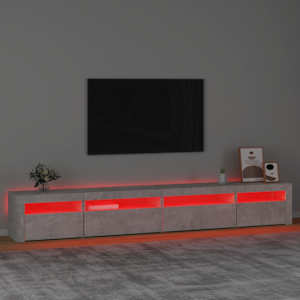 TV skříňka s LED osvětlením betonově šedá 270 x 35 x 40 cm - obrázek 5