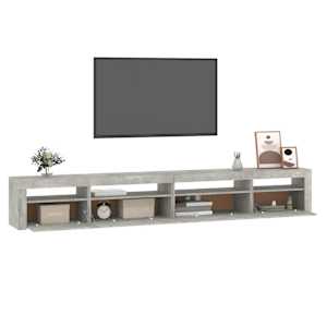 TV skříňka s LED osvětlením betonově šedá 270 x 35 x 40 cm - obrázek 6