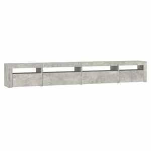TV skříňka s LED osvětlením betonově šedá 270 x 35 x 40 cm - obrázek 7