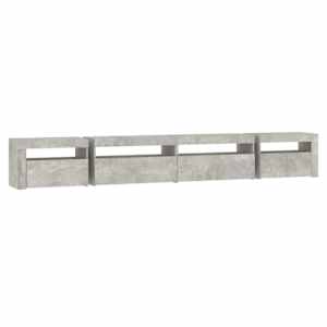 TV skříňka s LED osvětlením betonově šedá 270 x 35 x 40 cm - obrázek 8