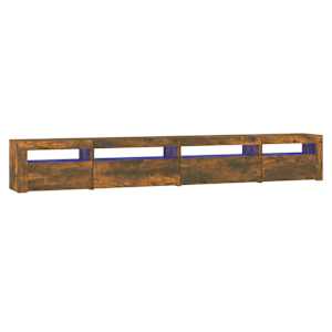TV skříňka s LED osvětlením kouřový dub 270 x 35 x 40 cm - obrázek 2