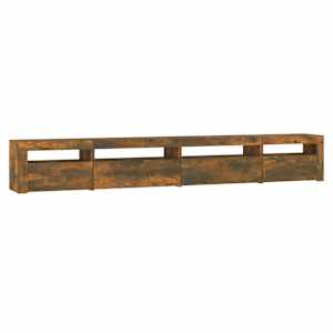 TV skříňka s LED osvětlením kouřový dub 270 x 35 x 40 cm - obrázek 7
