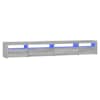 vidaXL telerialus LED-tuledega, hall Sonoma tamm, 270x35x40 cm