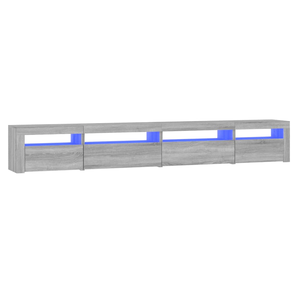vidaXL TV skĹ™Ă­Ĺ�ka s LED osvÄ›tlenĂ­m ĹˇedĂˇ sonoma 270 x 35 x 40 cm