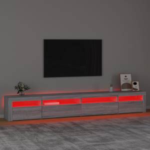 TV skříňka s LED osvětlením šedá sonoma 270 x 35 x 40 cm - obrázek 5