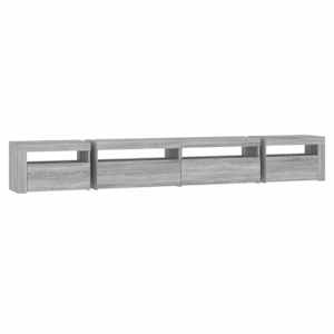TV skříňka s LED osvětlením šedá sonoma 270 x 35 x 40 cm - obrázek 7