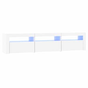 TV skříňka s LED osvětlením bílá 180 x 35 x 40 cm - obrázek 2