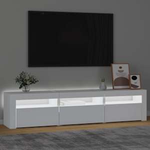TV skříňka s LED osvětlením bílá 180 x 35 x 40 cm - obrázek 3