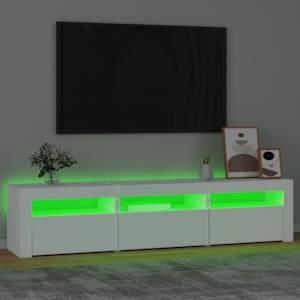 TV skříňka s LED osvětlením bílá 180 x 35 x 40 cm - obrázek 4