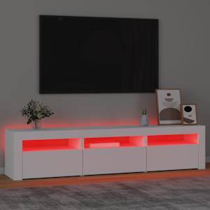 TV skříňka s LED osvětlením bílá 180 x 35 x 40 cm - obrázek 5