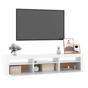TV skříňka s LED osvětlením bílá 180 x 35 x 40 cm - obrázek 6