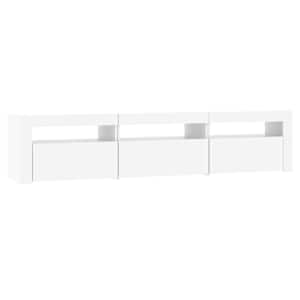 TV skříňka s LED osvětlením bílá 180 x 35 x 40 cm - obrázek 7