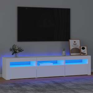 TV skříňka s LED osvětlením bílá 180 x 35 x 40 cm - obrázek 1