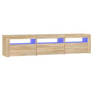 TV skříňka s LED osvětlením dub sonoma 180x35x40 cm - obrázek 2