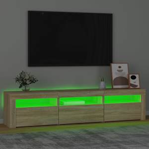 TV skříňka s LED osvětlením dub sonoma 180x35x40 cm - obrázek 4