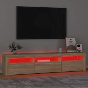 TV skříňka s LED osvětlením dub sonoma 180x35x40 cm - obrázek 5