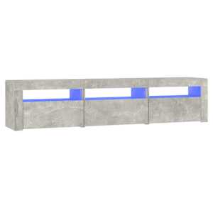 TV skříňka s LED osvětlením betonově šedá 180x35x40 cm - obrázek 2