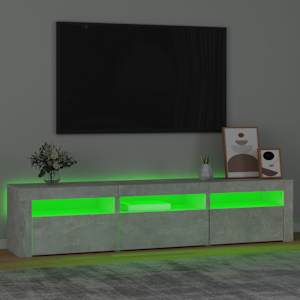 TV skříňka s LED osvětlením betonově šedá 180x35x40 cm - obrázek 4