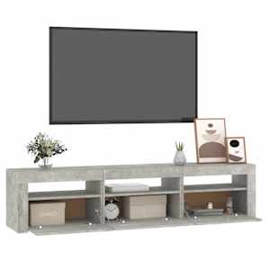 TV skříňka s LED osvětlením betonově šedá 180x35x40 cm - obrázek 6