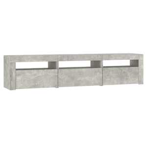 TV skříňka s LED osvětlením betonově šedá 180x35x40 cm - obrázek 7