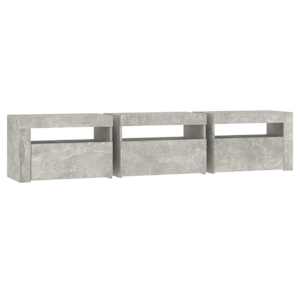 TV skříňka s LED osvětlením betonově šedá 180x35x40 cm - obrázek 8