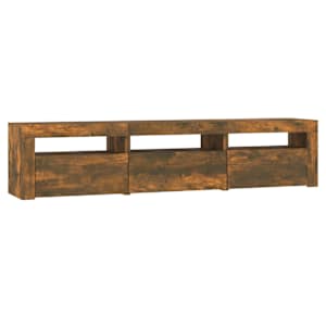 TV skříňka s LED osvětlením kouřový dub 180x35x40 cm - obrázek 7