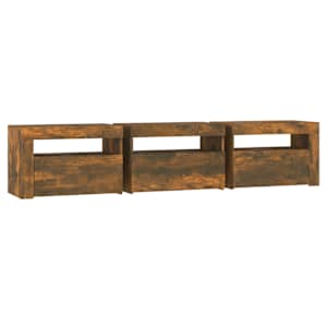 TV skříňka s LED osvětlením kouřový dub 180x35x40 cm - obrázek 8