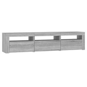 TV skříňka s LED osvětlením šedá sonoma 180x35x40 cm - obrázek 7
