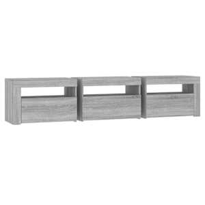 TV skříňka s LED osvětlením šedá sonoma 180x35x40 cm - obrázek 8