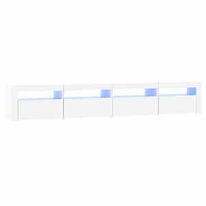 TV skříňka s LED osvětlením bílá 240x35x40 cm - obrázek 2