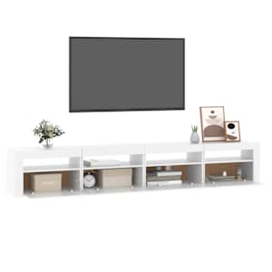 TV skříňka s LED osvětlením bílá 240x35x40 cm - obrázek 6