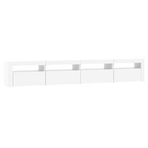 TV skříňka s LED osvětlením bílá 240x35x40 cm - obrázek 7