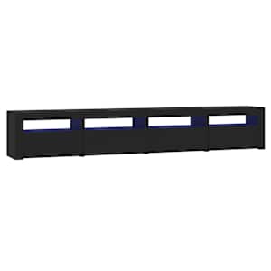 TV skříňka s LED osvětlením černá 240x35x40 cm - obrázek 2