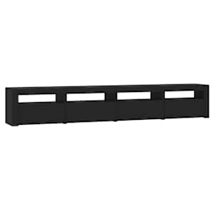 TV skříňka s LED osvětlením černá 240x35x40 cm - obrázek 7