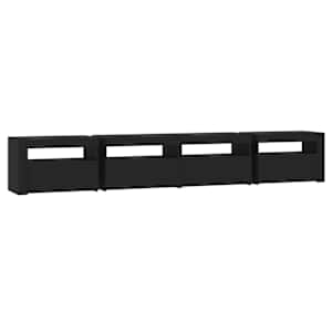 TV skříňka s LED osvětlením černá 240x35x40 cm - obrázek 8