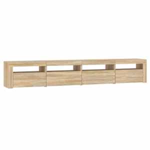 TV skříňka s LED osvětlením dub sonoma 240x35x40 cm - obrázek 7