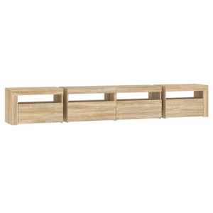 TV skříňka s LED osvětlením dub sonoma 240x35x40 cm - obrázek 8