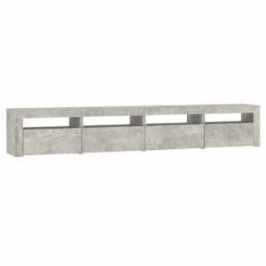 TV skříňka s LED osvětlením betonově šedá 240x35x40 cm - obrázek 7