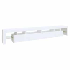 TV skříňka s LED osvětlením bílá 260x36,5x40 cm - obrázek 7