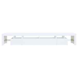 TV skříňka s LED osvětlením bílá 260x36,5x40 cm - obrázek 9