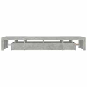 TV skříňka s LED osvětlením betonově šedá 260x36,5x40 cm - obrázek 9