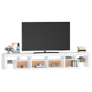 TV skříňka s LED osvětlením bílá 230x36,5x40 cm - obrázek 6