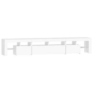 TV skříňka s LED osvětlením bílá 230x36,5x40 cm - obrázek 8