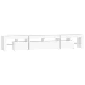 TV skříňka s LED osvětlením bílá 230x36,5x40 cm - obrázek 9