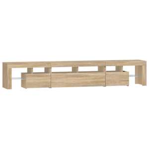 TV skříňka s LED osvětlením dub sonoma 230x36,5x40 cm - obrázek 7