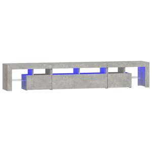 TV skříňka s LED osvětlením betonově šedá 230x36,5x40 cm - obrázek 2