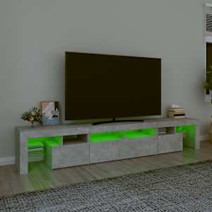 TV skříňka s LED osvětlením betonově šedá 230x36,5x40 cm - obrázek 4