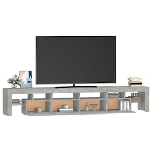 TV skříňka s LED osvětlením betonově šedá 230x36,5x40 cm - obrázek 6