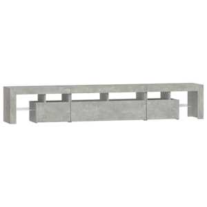 TV skříňka s LED osvětlením betonově šedá 230x36,5x40 cm - obrázek 7